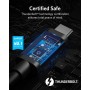 Cable certificado Anker Thunderbolt 4, cable de USB-C a USB-C de 2 m de 100 W, compatible con 8K y transferencia de datos a 40
