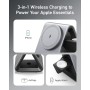 Cargador MagSafe, Cargador Anker 737 MagGo (estación 3 en 1) con Carga rápida máxima de 15 W con certificación MFi, para iPhone