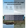 Panel solar portátil Anker SOLIX PS100, Sistema solar compacto de 100W, Compatible con Powerhouse 256Wh, 512Wh y 1229Wh (no