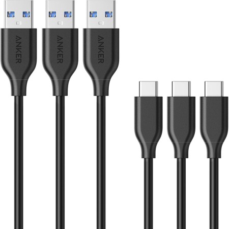 Anker Cable USB C, Powerline USB 3.0 a USB C (3 pies) con Resistencia de dominadas de 56 K Ohm para Samsung Galaxy Note 8, S8,