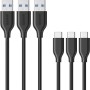 Anker Cable USB C, Powerline USB 3.0 a USB C (3 pies) con Resistencia de dominadas de 56 K Ohm para Samsung Galaxy Note 8, S8,
