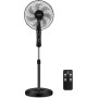 Aigostar Silent Standing Fan, Remote Control, 7 Blades: High Air Flow 2160m³/h, 3 Modes, 3 Speeds, Timer 7.5 hours, Oscillation