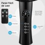 Aigostar Silent Standing Fan, Remote Control, 7 Blades: High Air Flow 2160m³/h, 3 Modes, 3 Speeds, Timer 7.5 hours, Oscillation