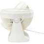 Amazon Basics Portable Desk Fan, Quiet Operation, 18 cm, 3 Speeds, Adjustable 90° Tilt, White, 15.5 x 27.2 x 27.7 cm