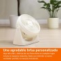 Amazon Basics Portable Desk Fan, Quiet Operation, 18 cm, 3 Speeds, Adjustable 90° Tilt, White, 15.5 x 27.2 x 27.7 cm