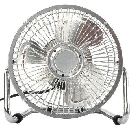 SILVANO - Desktop and Floor Table Fan 6" 15 cm for Computer Desk PC Laptop Compact Size 20W 220V Stand and Metal Blades 2