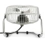 SILVANO - Desktop and Floor Table Fan 6" 15 cm for Computer Desk PC Laptop Compact Size 20W 220V Stand and Metal Blades 2