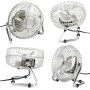 SILVANO - Desktop and Floor Table Fan 6" 15 cm for Computer Desk PC Laptop Compact Size 20W 220V Stand and Metal Blades 2