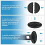 PALINTH Ventilador de torre para dormitorio, ventilador sin aspas de 40 pulgadas, ventilador oscilante de 120 °