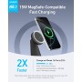 Anker MagGo Soporte de Cargador 2 en 1 Compatible con MagSafe, Ultrarrápido 15 W Certificación Qi2, Ajustable y Superresistente
