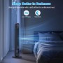 PALINTH Ventilador de torre para dormitorio, ventilador sin aspas de 40 pulgadas, ventilador oscilante de 120 °