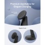 Anker MagGo Soporte de Cargador 2 en 1 Compatible con MagSafe, Ultrarrápido 15 W Certificación Qi2, Ajustable y Superresistente