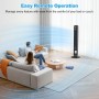 PALINTH Ventilador de torre para dormitorio, ventilador sin aspas de 40 pulgadas, ventilador oscilante de 120 °