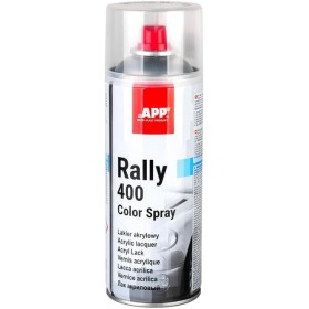 APP Rally 400 Color Spray - Barniz spray transparente brillante | Barniz acrilico para coche, madera, metal | Barniz incoloro