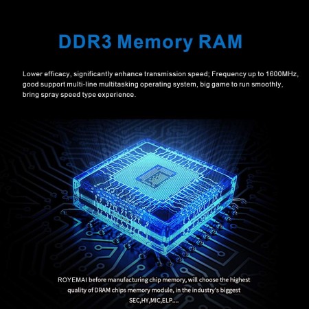 DUOMEIQI Kit de 8GB (2X4GB) DDR3 10600 1333 PC3-10600U 4GB 2Rx8 Módulo de Memoria RAM de Escritorio Dimm CL9 de 240 Pines 1.5V