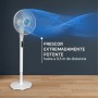 Rowenta Turbo Silence Extreme, Quiet Standing Fan, Automatic Oscillation, Noturno Mode, 4 Speeds, 30 cm, Adjustable Orientation