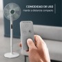 Rowenta Turbo Silence Extreme, Quiet Standing Fan, Automatic Oscillation, Noturno Mode, 4 Speeds, 30 cm, Adjustable Orientation