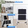PAULAND Escalera Plegable 4 Peldaños con Estructura de Acero y Peldaño Antideslizante | Taburete Portátil de Tijera | Escaleras