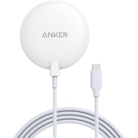 Anker Cargador Inalámbrico Magnético con Cable USB-C Integrado de 1.5 m, PowerWave Magnetic Pad Lite Solo para iPhone 12/12