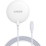 Anker Cargador Inalámbrico Magnético con Cable USB-C Integrado de 1.5 m, PowerWave Magnetic Pad Lite Solo para iPhone 12/12