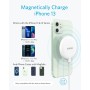 Anker Cargador Inalámbrico Magnético con Cable USB-C Integrado de 1.5 m, PowerWave Magnetic Pad Lite Solo para iPhone 12/12