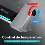 JUPPLIES Columna de Ducha Termostatica con Pantalla Digital LED, Cabezal de Ducha XL estilo Lluvia, Ducha de Mano, Rociador