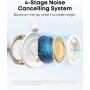 Soundcore Space One Pro de Anker, Auriculares con Cancelación de Ruido Activa Adaptativa con 6 Micrófonos, Diseño Muy Plegable,