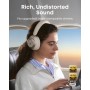 Soundcore Space One Pro de Anker, Auriculares con Cancelación de Ruido Activa Adaptativa con 6 Micrófonos, Diseño Muy Plegable,