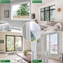 Mosquitera para Ventana 2 Set - 110 x 130 CM - BLANCA, No es Necesario Taladrar, CON Cúter, Adhesivo, Se Puede Cortable DIY