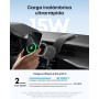 Anker Nano Cargador Coche Inalámbrico para Coche, Cargador Ajustable 360° con Almohadilla Desmontable, Carga Certificada Qi2 de