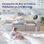 LEVOIT 20dB Intelligent Quiet Standing Fan, DC Motor, Low Consumption Circulator Fan with WIFI, 4 Modes and 12 Speeds at 1614