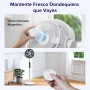 LEVOIT 20dB Intelligent Quiet Standing Fan, DC Motor, Low Consumption Circulator Fan with WIFI, 4 Modes and 12 Speeds at 1614