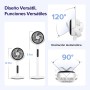 LEVOIT 20dB Silent Standing Fan with Control, DC Motor, 30W Circulator Low Consumption Fan, 4 Modes and 12 Speeds at 2465m³/h,