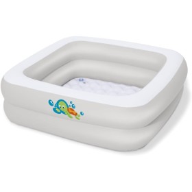Bestway 51116 - Piscina Hinchable Infantil Bañera Bebé 86x86x25 cm, Multicolor