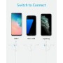 Anker PowerLine II - Cable 3 en 1, Lightning/Tipo C/Micro USB para iPhone, iPad, Huawei, HTC, LG, Samsung Galaxy, Sony Xperia y