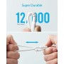 Anker PowerLine II - Cable 3 en 1, Lightning/Tipo C/Micro USB para iPhone, iPad, Huawei, HTC, LG, Samsung Galaxy, Sony Xperia y