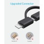 Anker PowerLine II - Cable 3 en 1, Lightning/Tipo C/Micro USB para iPhone, iPad, Huawei, HTC, LG, Samsung Galaxy, Sony Xperia y