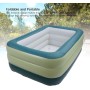 Piscina Inflable, Piscina Inflable Engrosada De 3 Capas sobre El Suelo para Niños Adultos Juego Fácil para Fiesta Acuática De