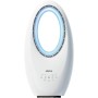Bladeless Fan with Remote Control | 3 Speeds | Automatic Oscillation | LED Light with 4 Interchangeable Lights | Timer up to
