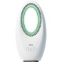 Bladeless Fan with Remote Control | 3 Speeds | Automatic Oscillation | LED Light with 4 Interchangeable Lights | Timer up to