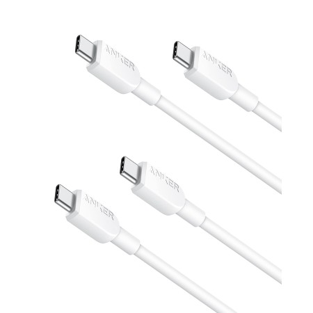 Anker cable usb c carga rapida, 0.9 m cable usb c con 60 W/3A, doble trenzado de nylón, para iPhone 15, Samsung Galaxy S23, iPad
