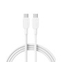 Anker cable usb c carga rapida, 0.9 m cable usb c con 60 W/3A, doble trenzado de nylón, para iPhone 15, Samsung Galaxy S23, iPad
