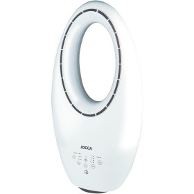 Bladeless Fan with Remote Control | 3 Speeds | Automatic Oscillation | LED Light with 4 Interchangeable Lights | Timer up to