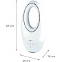 Bladeless Fan with Remote Control | 3 Speeds | Automatic Oscillation | LED Light with 4 Interchangeable Lights | Timer up to