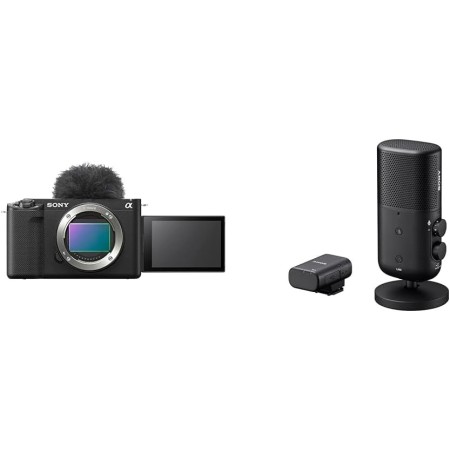 Sony ZV-E1, Cámara vlogging mirrorless full-frame de objetivo intercambiable con 28-60 mm f/4-5.6 (compacta y ligera, 4K 60p,