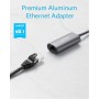 Anker PowerExpand - Adaptador USB 3.0 a Gigabit Ethernet, Aluminio, diseño Compacto, Adaptador USB-A Ethernet para MacBook Pro