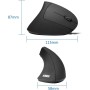 Anker Ratón Vertical: Ratón con Cable con Mango Vertical y diseño ergonómico, 1000/1600 dpi, 5 Botones,Cable USB 1,46 Metros,