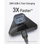 Enchufe USB-C Anker Nano, Cargador USB-C de Alta Velocidad de 30 W, Carga rápida PIQ 3.0 y PPS, para iPhone 15/14/13 Series,
