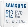 SAMSUNG EVO Plus MicroSDXC 512GB UHS-I U3 V30 Clase 10 + Adaptador SD