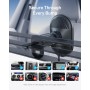 Anker MagGo Cargador Inalámbrico para Coche Compatible con MagSafe, Rápido de 15W, Ángulo Ajustable de 360° e Imanes Potentes,